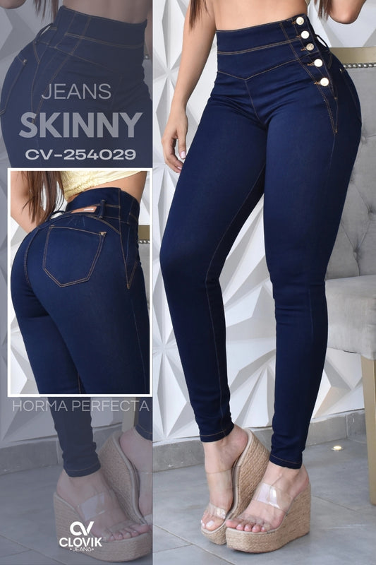 JEANS SKINNY PUSH UP REF. CV-254029
