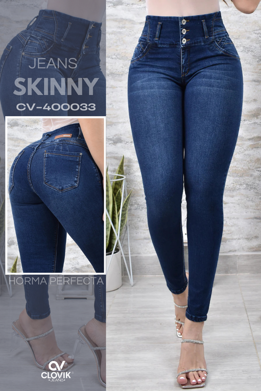 JEANS SKINNY PUSH UP REF. CV-400033