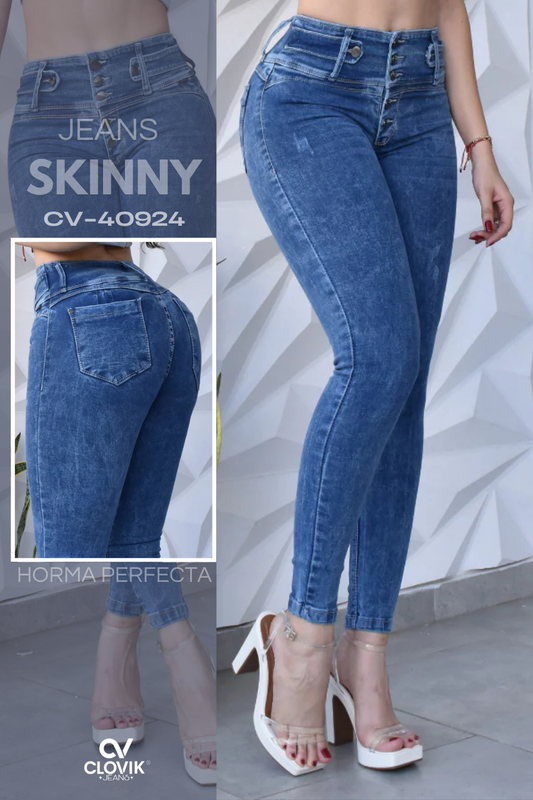 JEANS SKINNY PUSH UP REF. CV-40924