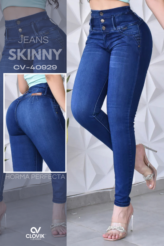 JEANS SKINNY PUSH UP REF. CV-40929