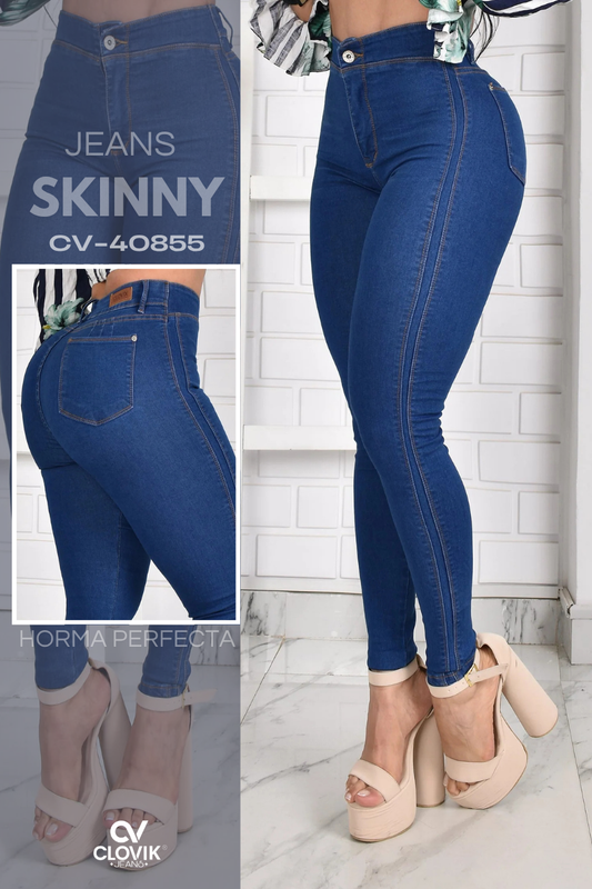 JEANS SKINNY PUSH UP REF. CV-40855