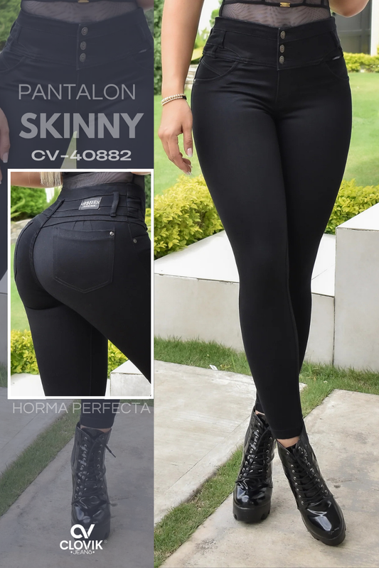 PANTALON SKINNY CONTROL ABDOMEN PUSH UP REF. CV-40882
