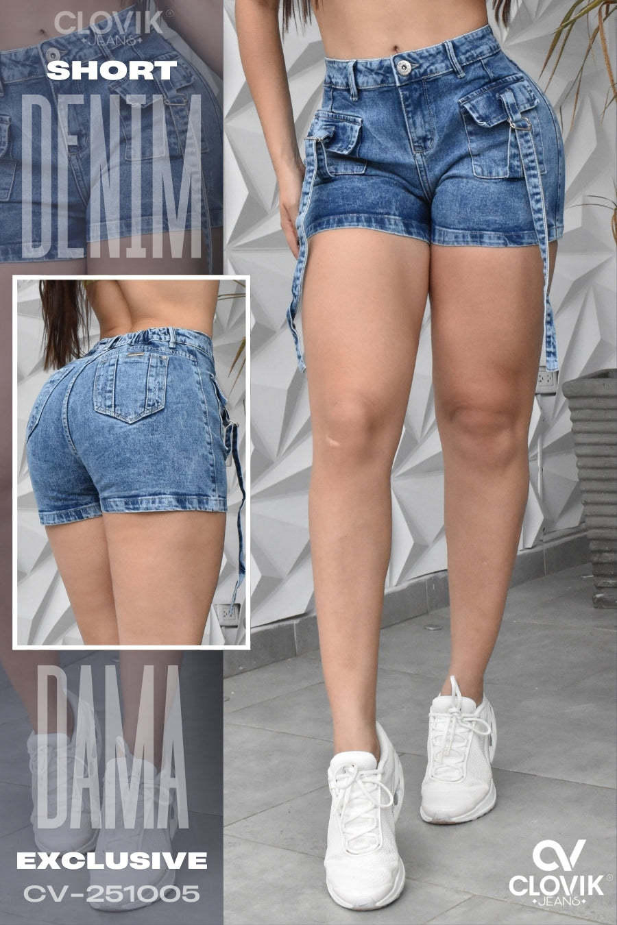 SHORT DENIM CLOVIX REF. CV-251005