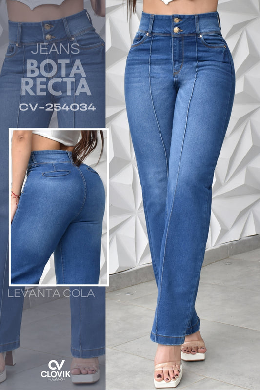 JEANS BOTA RECTA (CLASIC) HORMA PERFECTA REF. CV-254034