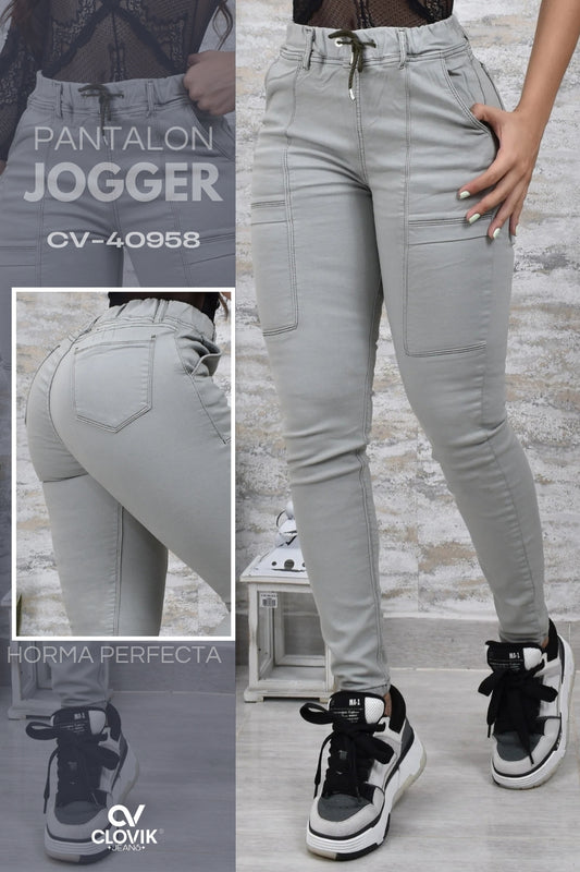 PANTALON JOGGER SILUETA MOLDEADOR REF. CV-40958