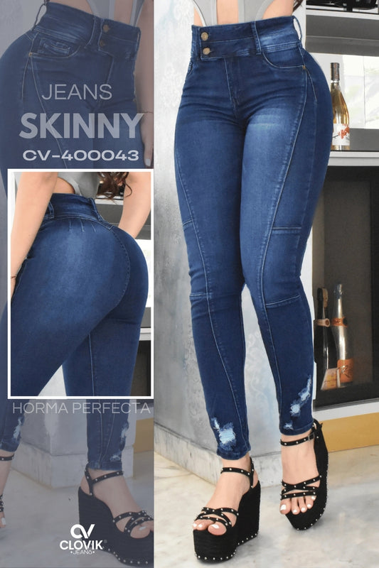 JEANS SKINNY PUSH UP REF. CV-400043
