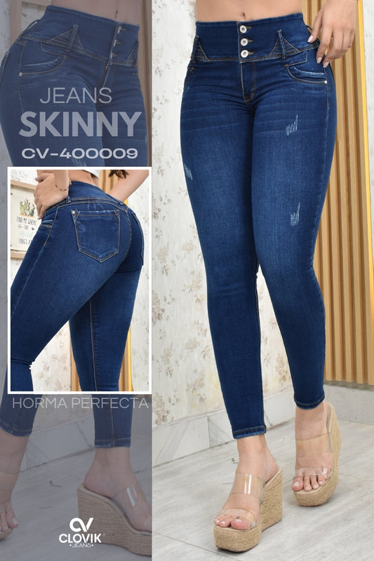 JEANS SKINNY PUSH UP REF. CV-400009