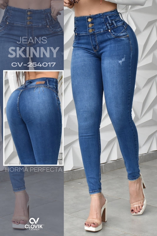 JEANS SKINNY PUSH UP REF. CV-254017