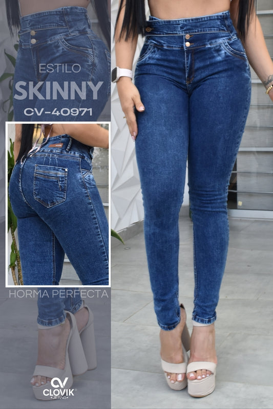 JEANS SKINNY PUSH UP REF. CV-40971