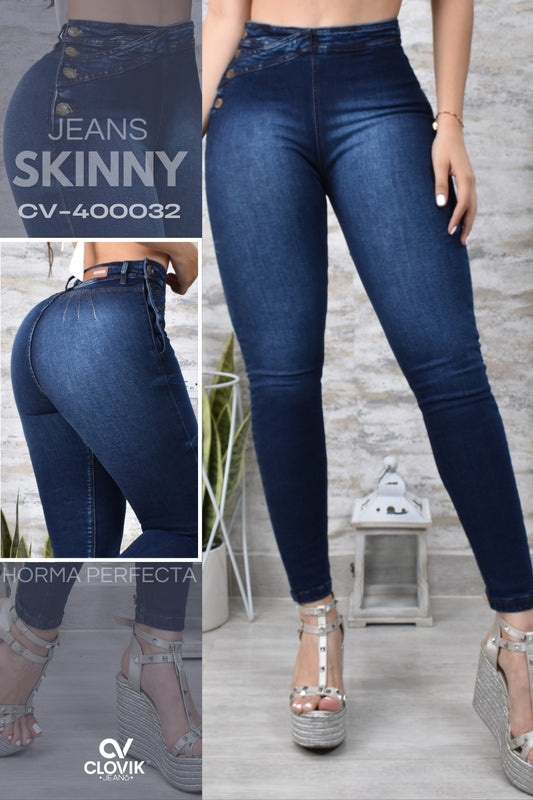 JEANS SKINNY PUSH UP REF. CV-400032