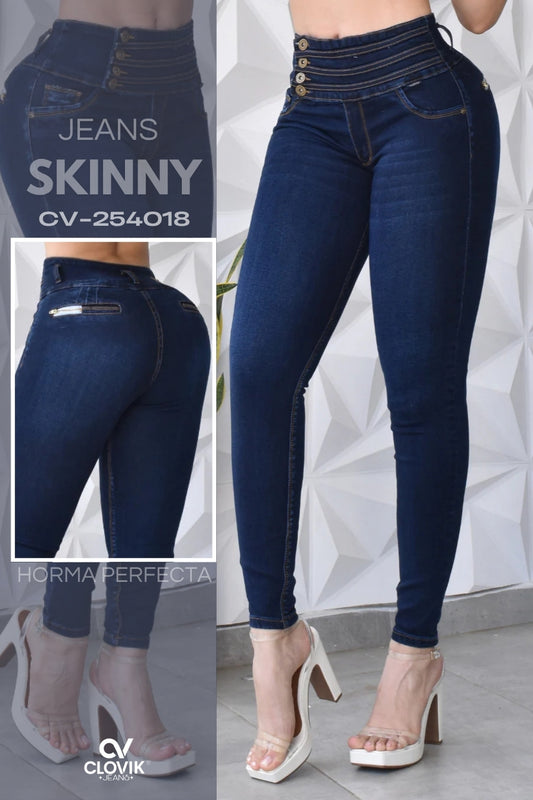 JEANS SKINNY PUSH UP REF. CV-254018