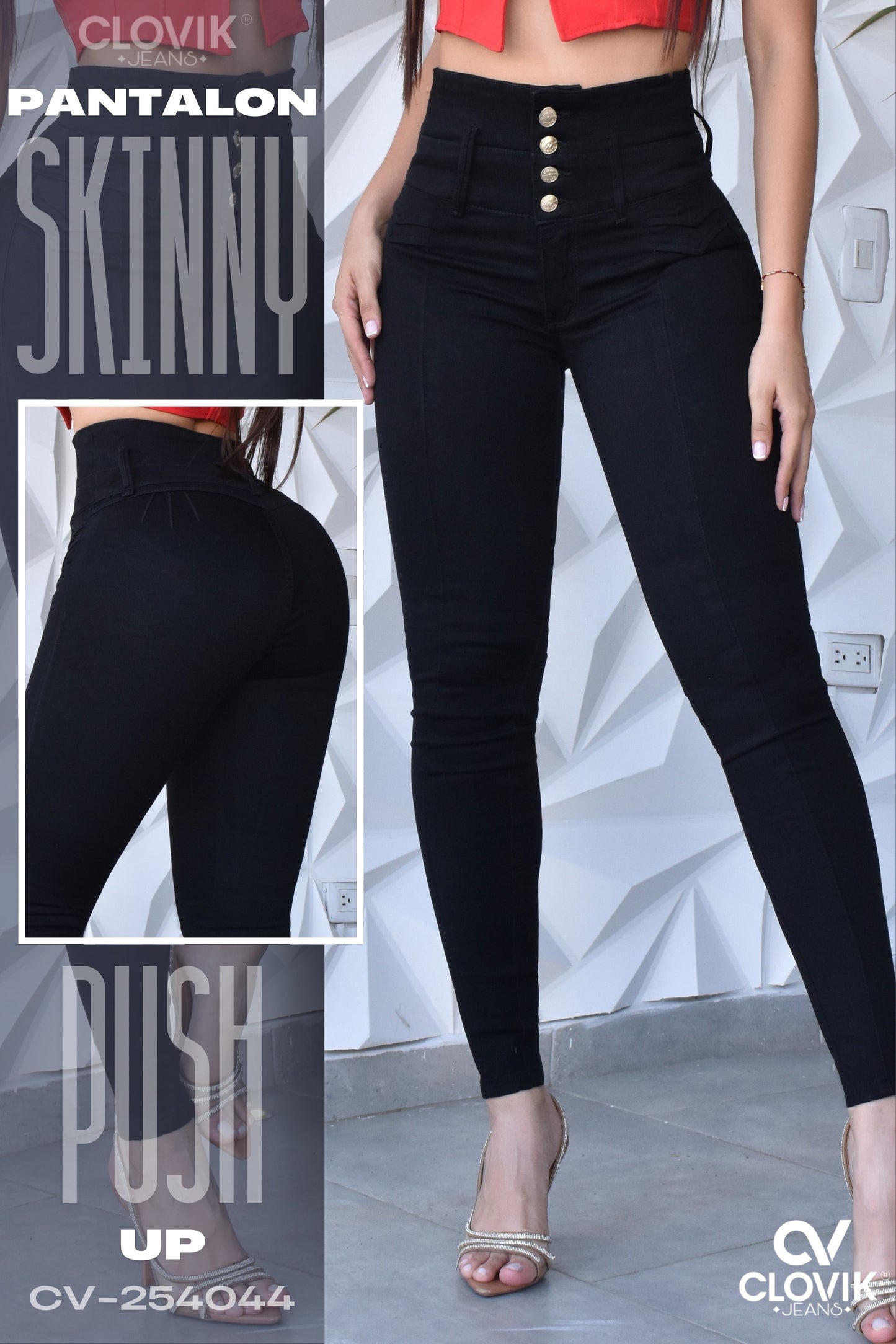PANTALON SKINNY PUSH UP REF. CV-254044