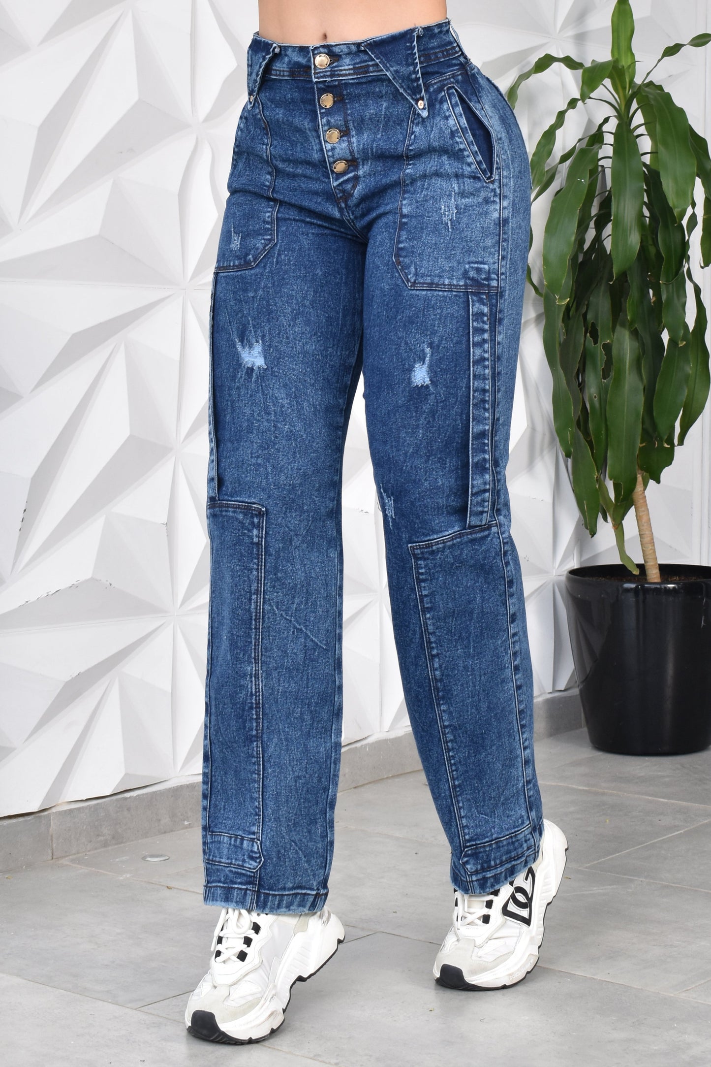 JEANS BOTA RECTA HORMA PERFECTA REF. CV-254035