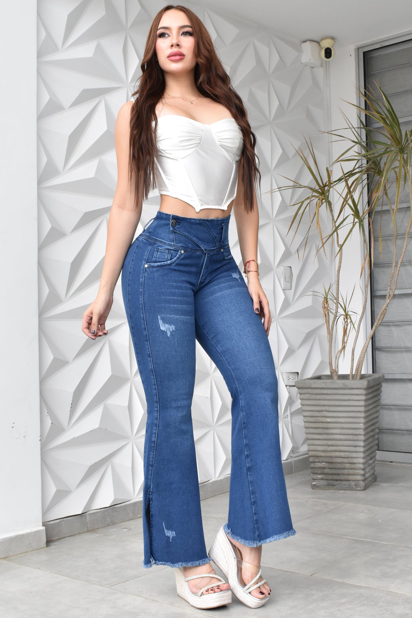 JEANS BOTA ANCHA HORMA PERFECTA REF. CV-254012