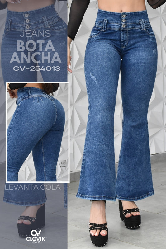 JEANS BOTA ANCHA HORMA PERFECTA REF. CV-254013