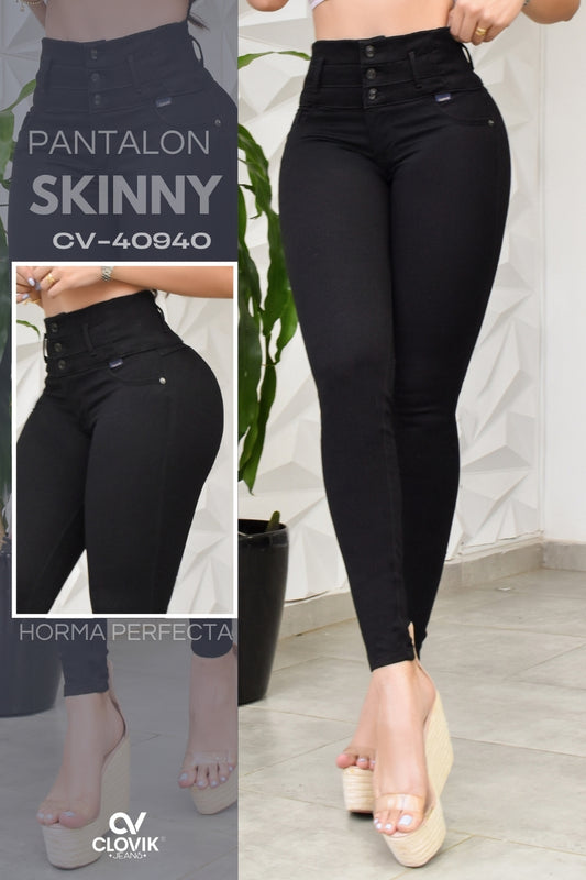 PANTALON SKINNY CONTROL ABDOMEN PUSH UP REF. CV-40940