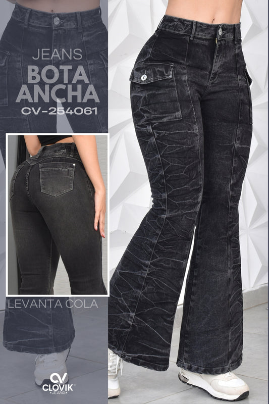 JEANS BOTA ANCHA HORMA PERFECTA REF. CV-254061