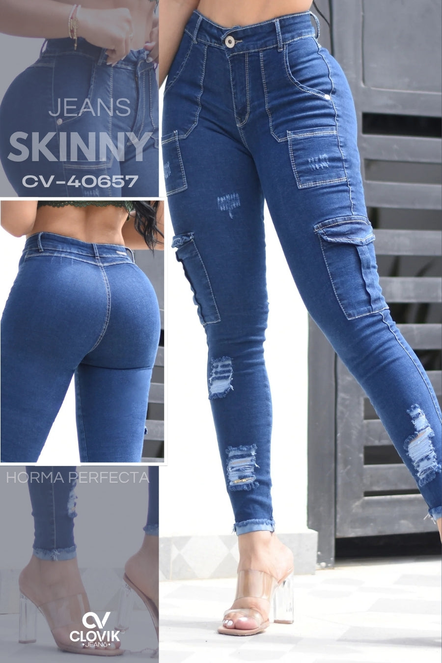 JEANS SKINNY CLOVIX REF. CV-40657