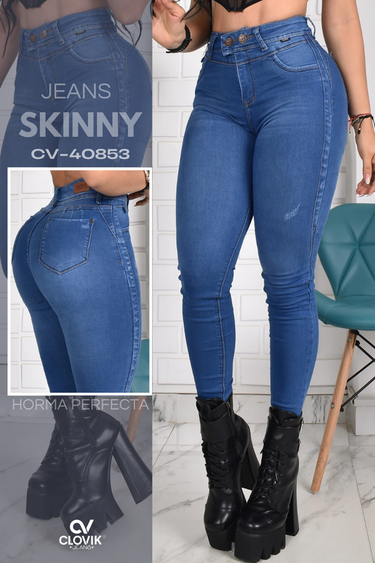 JEANS SKINNY PUSH UP  REF. CV-40853