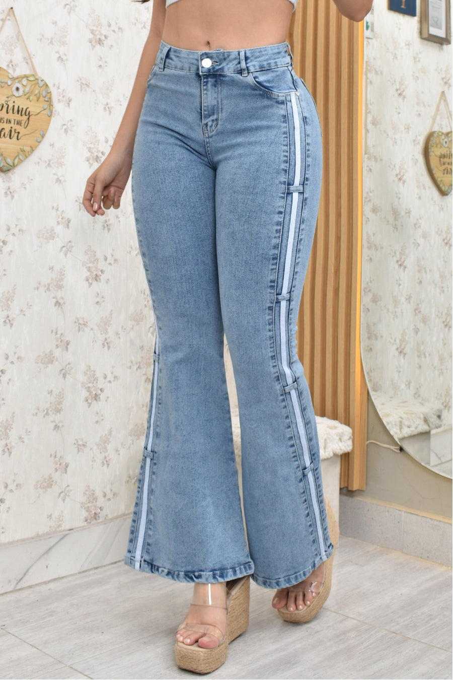 JEANS BOTA CAMPANA PUSH UP REF. CV-400020