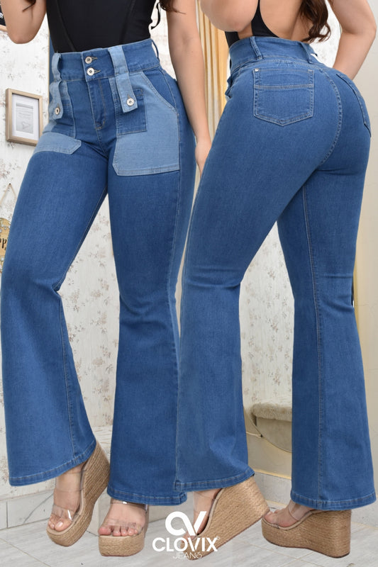 JEANS BOTA CAMPANA PUSH UP REF. CV-400019