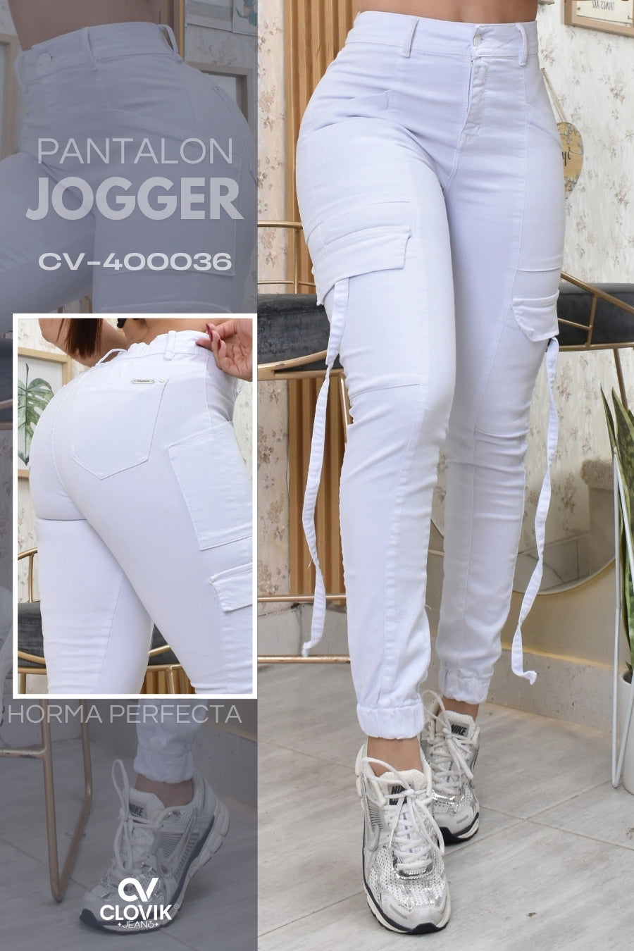 PANTALON JOGGER ESTILO CARGO REF. CV-400036