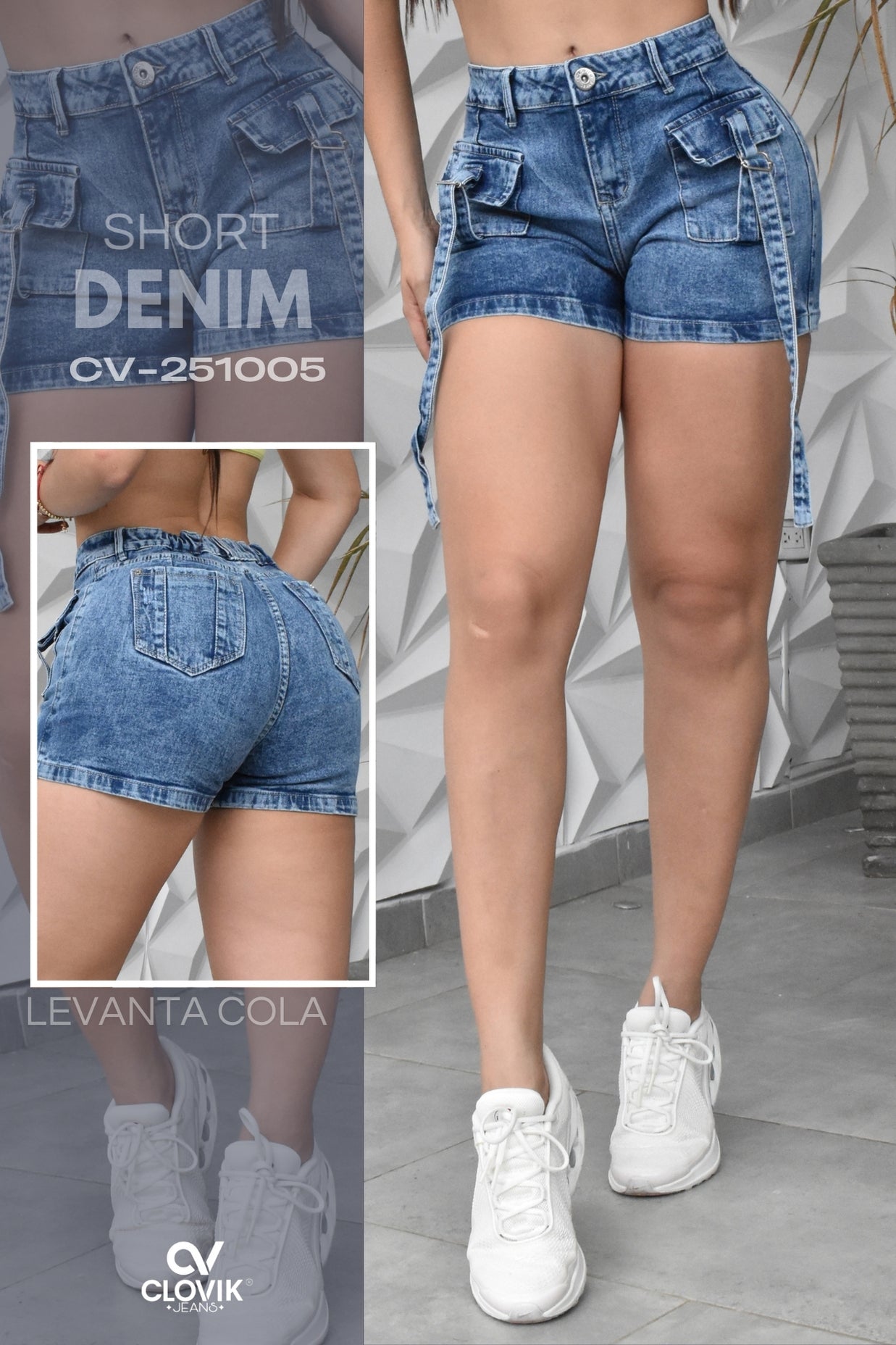 SHORT DENIM CLOVIX REF. CV-251005