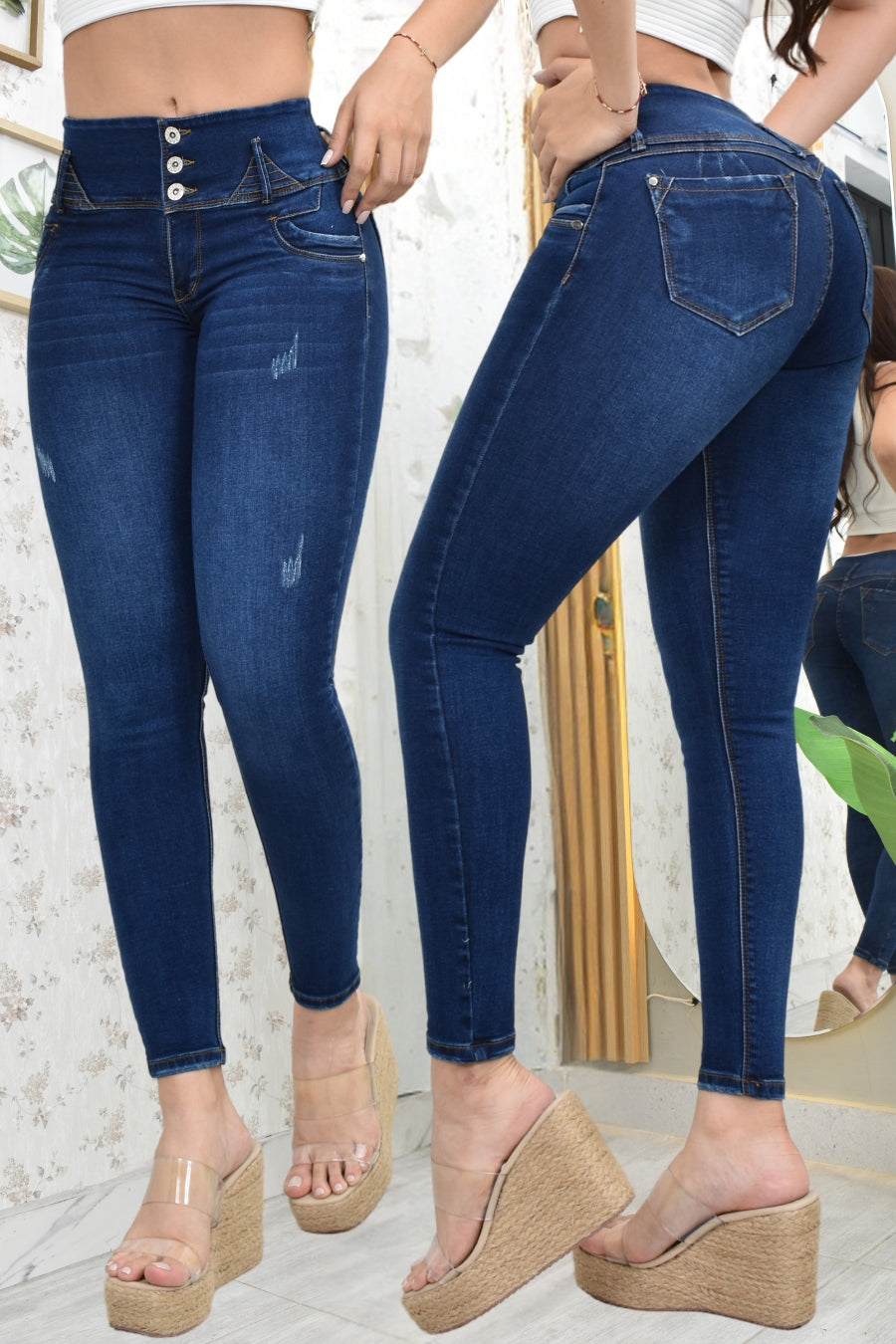 JEANS SKINNY PUSH UP REF. CV-400009