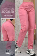 PANTALON JOGGER CARGO ROSA REF. BK-40131