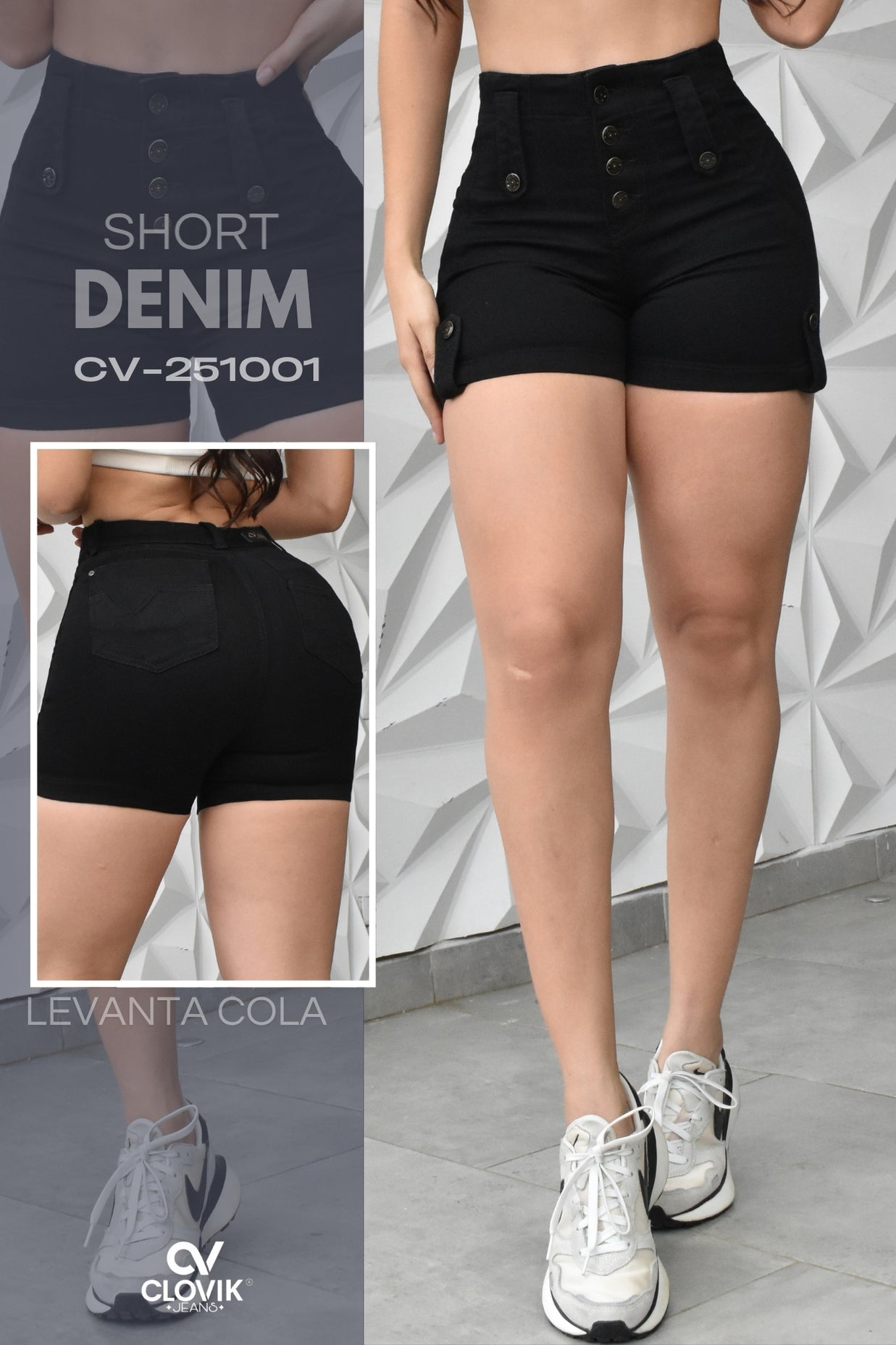 SHORT DENIM CLOVIX REF. CV-251001