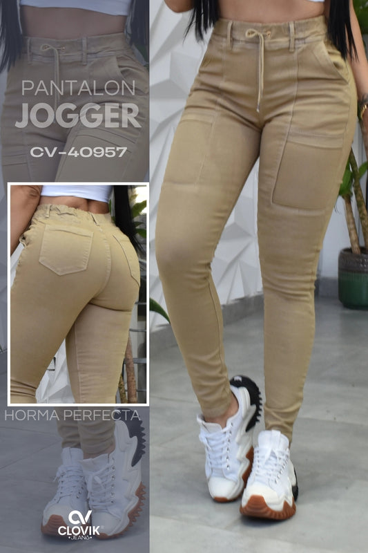 PANTALON JOGGER SILUETA MOLDEADOR REF. CV-40957