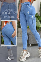 JEANS SKINNY PUSH UP REF. CV-40838