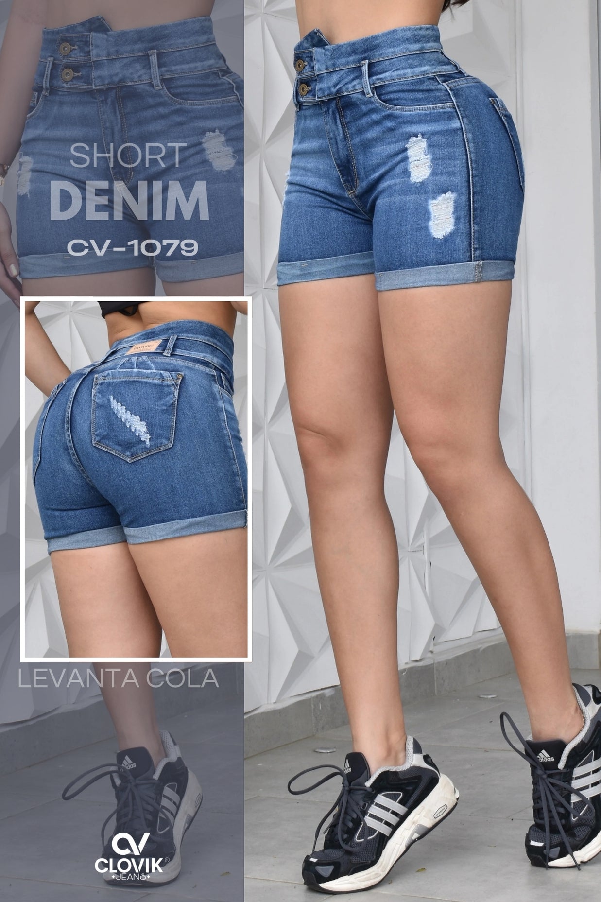 SHORT DENIM CLOVIX REF. CV-1079
