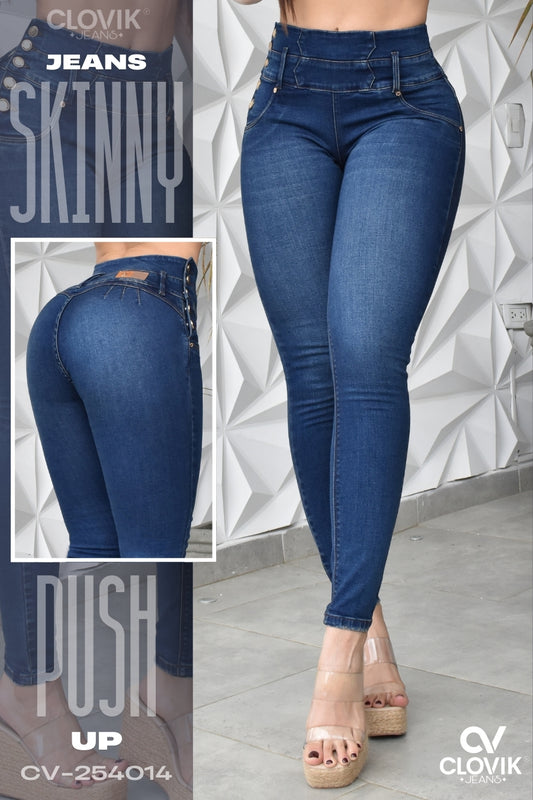 JEANS SKINNY PUSH UP REF. CV-254014