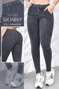 JEANS SKINNY CARGO PUSH UP REF. CV-254052