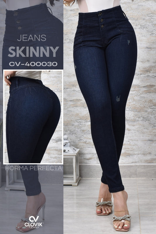 JEANS SKINNY PUSH UP REF. CV-400030