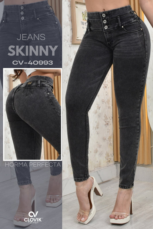 JEANS SKINNY PUSH UP REF. CV-40993