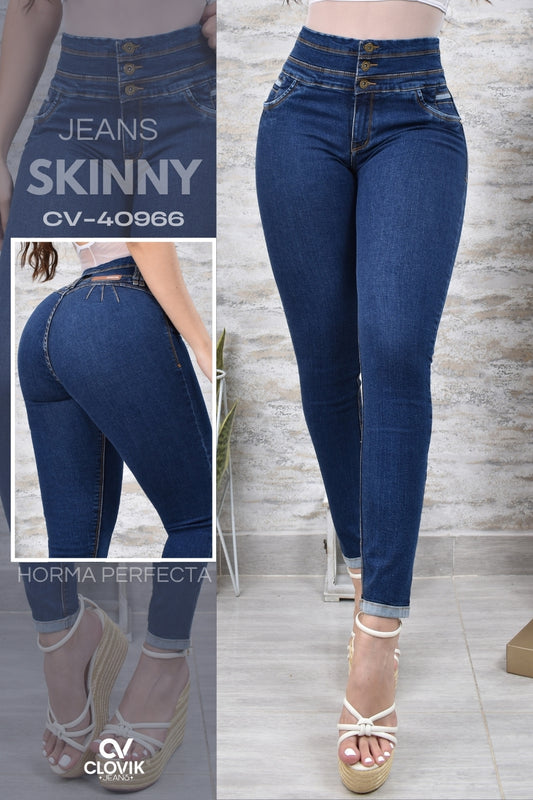 JEANS SKINNY PUSH UP REF. CV-40966