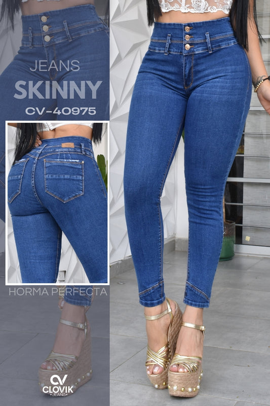 JEANS SKINNY PUSH UP REF. CV-40975