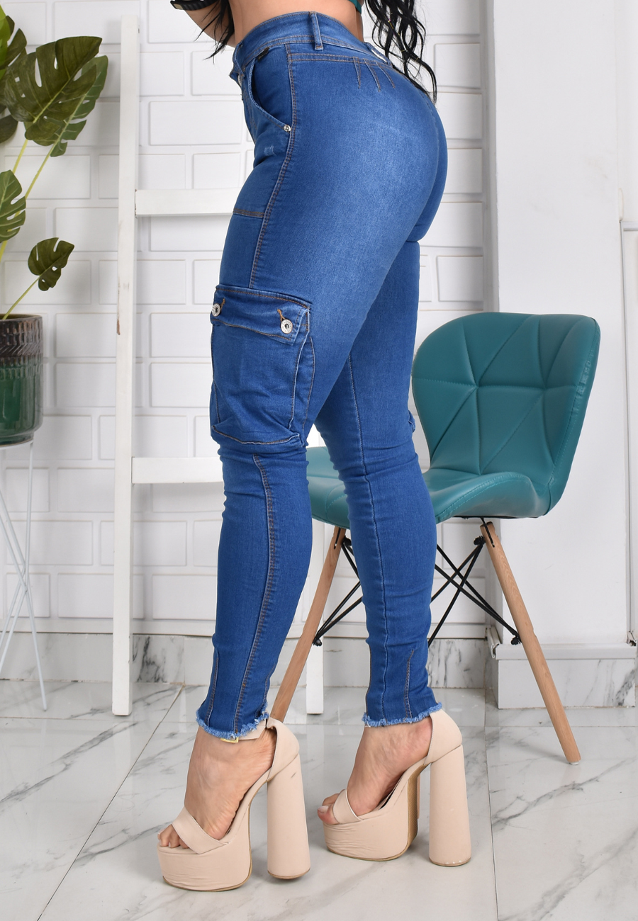 JEANS SKINNY PUSH UP REF. CV-40839