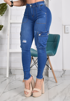 JEANS SKINNY PUSH UP REF. CV-40839