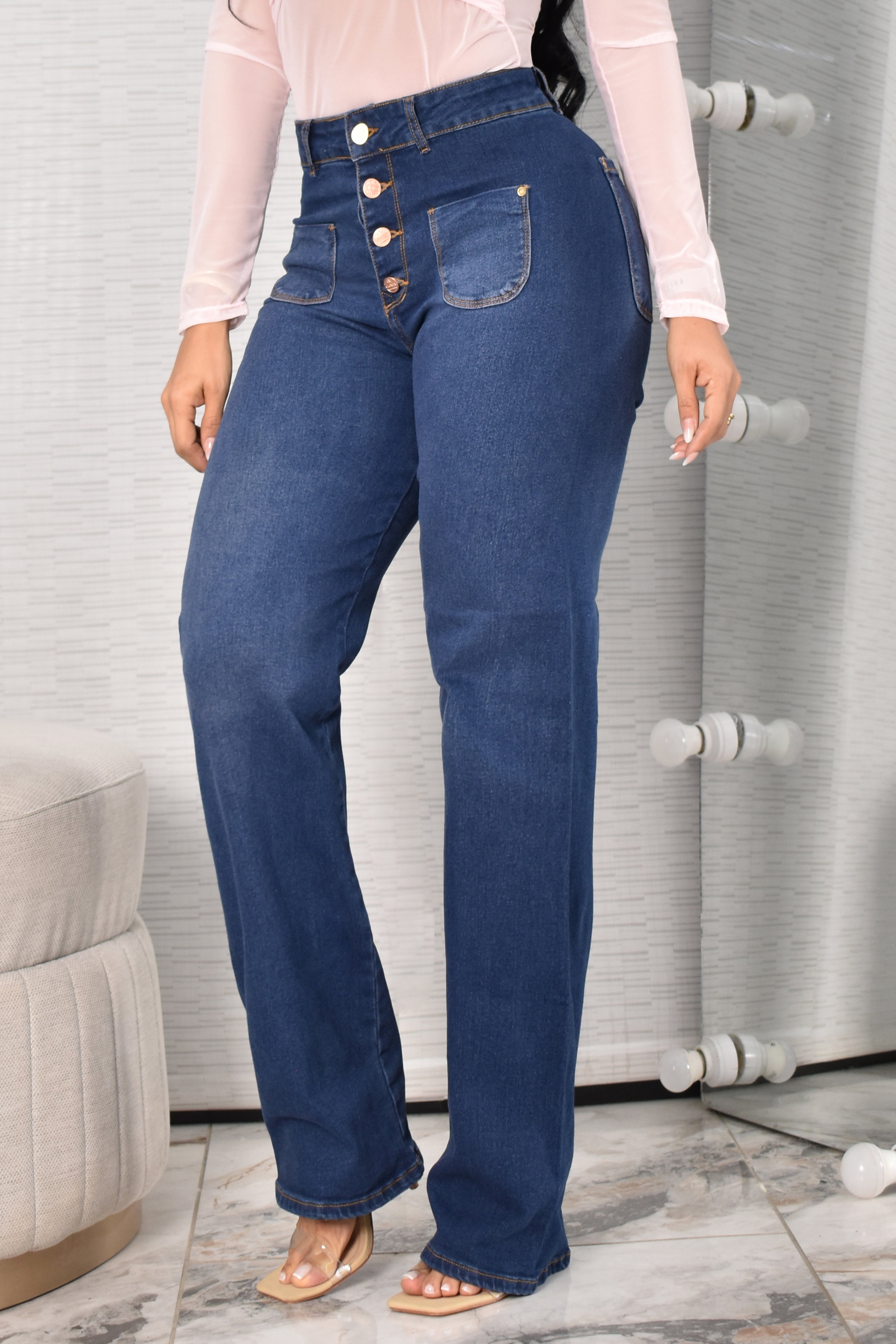 JEANS BOTA RECTA HORMA PERFECTA REF. CV264021