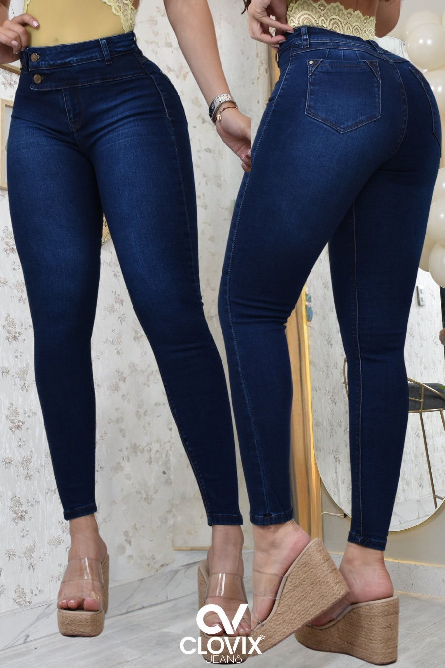 JEANS SKINNY PUSH UP REF. CV-400005