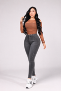 JEANS SKINNY CARGO PUSH UP REF. CV-254052