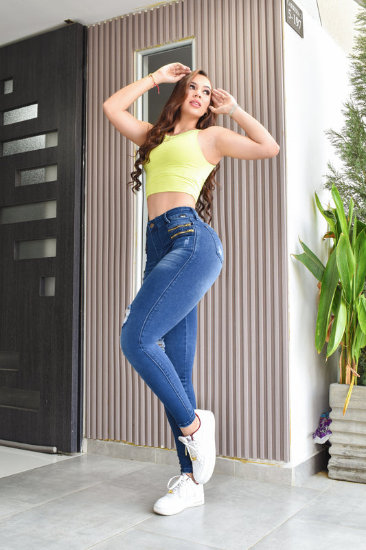 JEANS SKINNY, ESTILO EXCLUSIVE HORMA PERFECTA REF. BK-40103