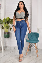 JEANS SKINNY PUSH UP  REF. CV-40854
