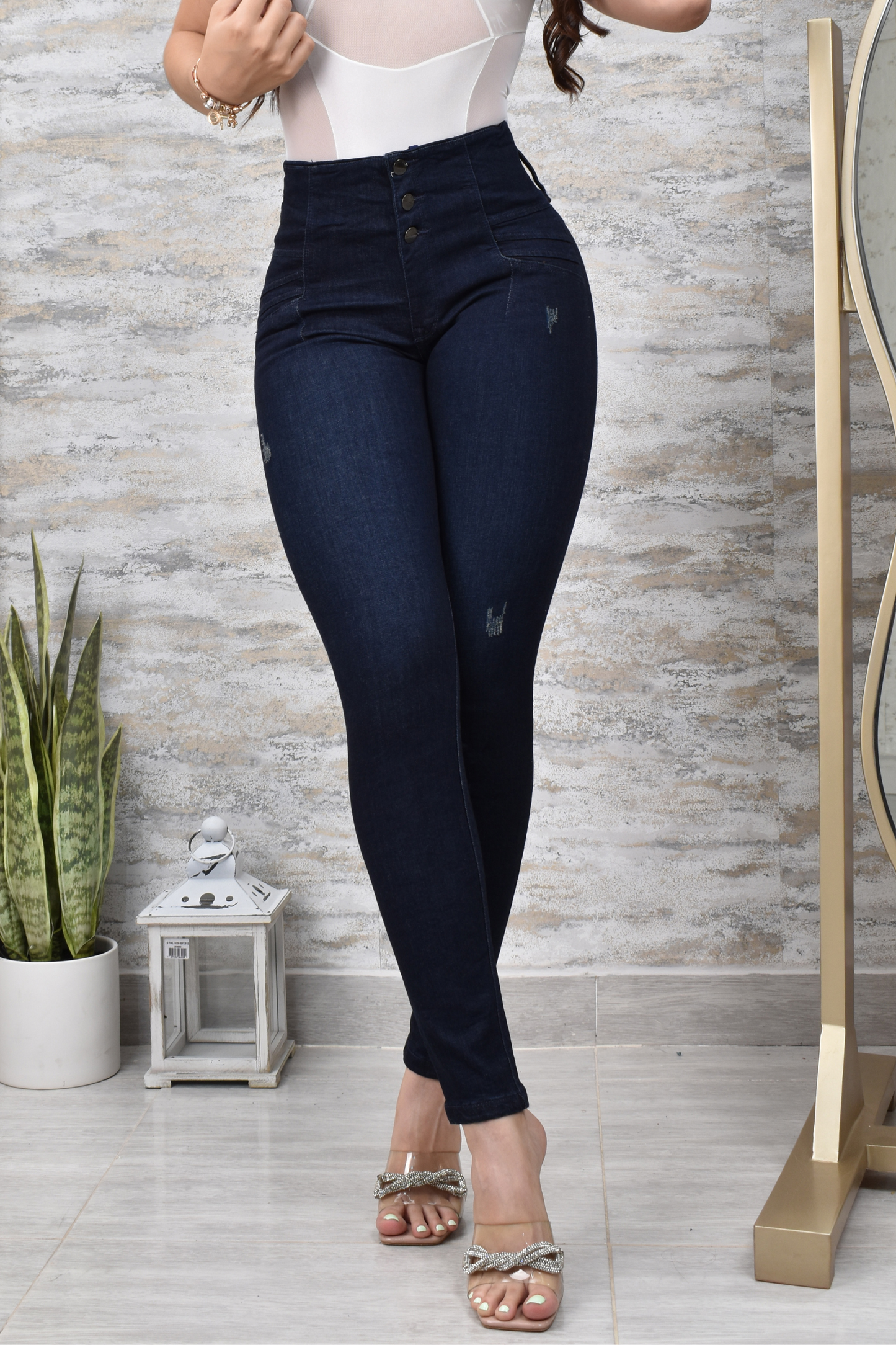 JEANS SKINNY PUSH UP REF. CV-40970