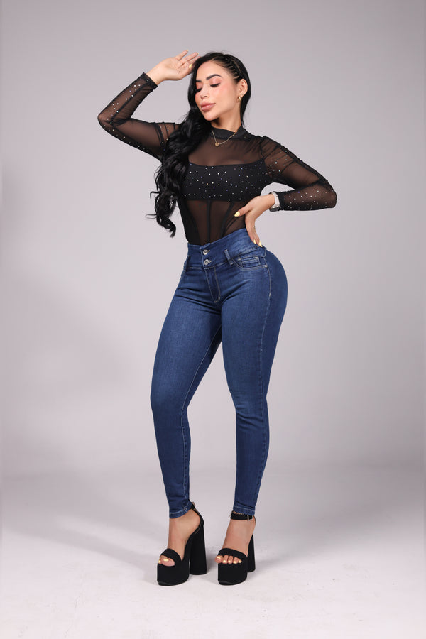 JEANS SKINNY PUSH UP REF. CV264001