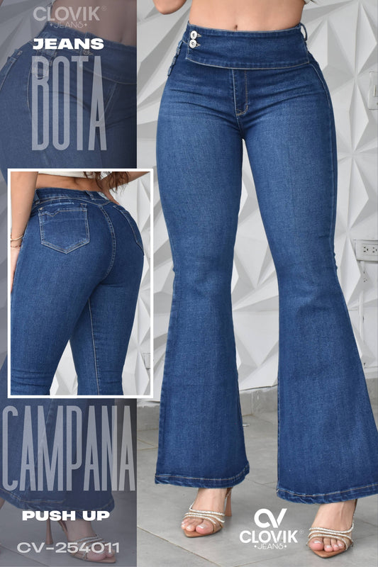 JEANS BOTA ANCHA HORMA PERFECTA REF. CV-254011