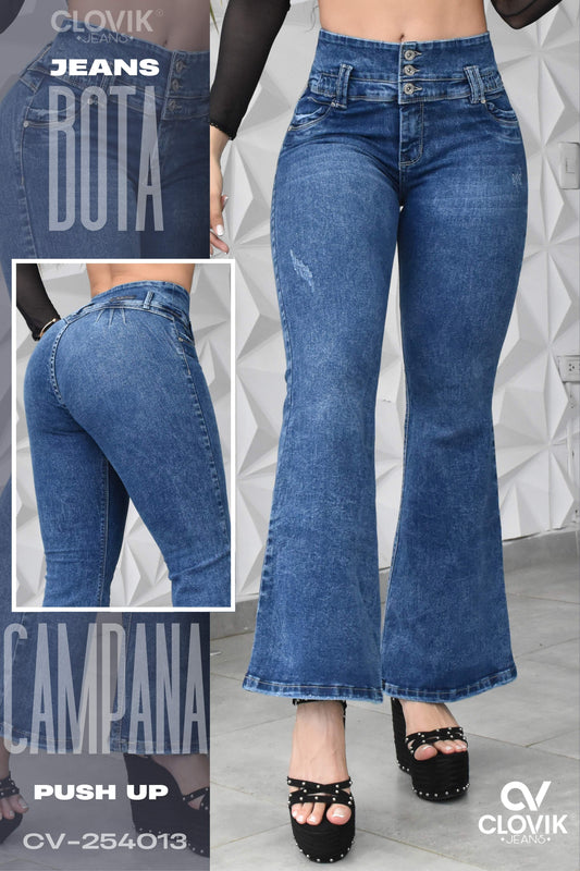 JEANS BOTA ANCHA HORMA PERFECTA REF. CV-254013